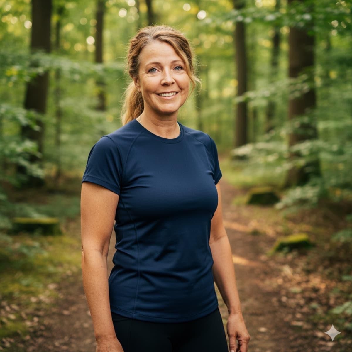 Anni i træningslokalet